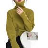 En stock suéter de cuello alto estilo coreano suave y ceroso en el pecho cálido para principios de primavera otoño e invierno suéter de capa base ajustado
