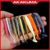 Cola de T de dos colores Paquete de 10 5.5/7/9cm Señuelo Luya Insecto Blando Lanzamiento Lejano Señuelo Artificial Pesca Pez Mandarín Perca Señuelo Blando