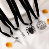 Joyería transfronteriza europea y americana pirata disco araña cruz rosa calavera collar de cuello cadena para el cuello de mujer gargantilla