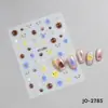 Novo Hakimi Gato Fofo Unha Vestível Desenho Animado Adesivos de Arte para Unhas Atacado Pacote de Expressões de Gatinho Branco Adesivo para Unhas Decoração