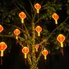 Luzes pendentes de nó chinês para exterior Festival da Primavera Dia de Ano Novo Árvores para pendurar no Ano Novo Iluminação de engenharia para pátio Luzes de modelagem Luzes decorativas LED