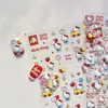 Adesivos Sanrio & Tomoni para Nail Art em Relevo Elementos de Desenho Gatinho Gatinho Adesivos Fofos Manual Guka Infantil
