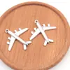 Colgante de Avión de Aleación Accesorios para Joyería DIY Encantos de Avión Multicolor Electrochapados Materiales para Abalorios Hechos a Mano Venta al por Mayor