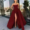 2025 Nuevo Vestido de Exportación Europeo y Americano Ropa de Actuación Sexy Top de Tubo Abertura Largo Banquete Anfitrión Vestido de Noche