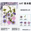 Paquete de Hojas de Flores Secas DIY Cristal Epoxi Paquete de Materiales de Flores Hechos a Mano Pegatinas de Flores Prensadas Materiales Plantas Decorativas Muestras Fotografía
