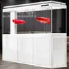 Acuario Grande de Aleación de Aluminio para Sala de Estar, No Requiere Cambio de Agua, Filtro de Fondo Ultra Transparente, Acuario para Entrada, Tanque de Peces Pantalla de Partición Montado en la Pared