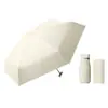 Paraguas de Tarjeta con 40% de Descuento Mini Portátil Negro Recubierto Sombrilla de Bolsillo Protección UV 40% de Descuento Sombrilla Solar