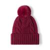 Gorro de Lana Tejido Jacquard para Otoño e Invierno, Versátil para Mujer, Transfronterizo, para Uso Exterior Casual, en el Trabajo y Diario