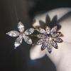 Anillo de Camelia para mujer, nuevo anillo de circonita microincrustada de venta cruzada, temperamento versátil, circonita súper brillante