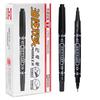 Tianzhuo 89220 Marcador de Doble Punta a Base de Aceite Negro Rojo Azul Arte Contorneado Bolígrafo Liner Estudiante Punta Fina Bolígrafo de Firma