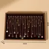 Bandeja de exibição de joias Colar Pingente de armazenamento de joias Caixa Anel Placa Brincos Brincos Pulseira Adereços de exibição