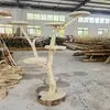 Marco de Escalada para Gatos de Madera Maciza, Casa para Gatos, Árbol para Gatos, Villa Integrada con Forma de Árbol de Madera Natural, Rascador para Gatos de Decoración para el Hogar, Estante para Gatos