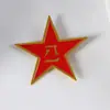 Insignia de estrella de cinco puntas peto logo de empresa emblema escolar producción insignia de metal medalla conmemorativa empleado de unidad escuela