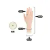 Modelo de Mano para Práctica de Uñas Artificiales, Modelo de Mano de Silicona con Dedos Flexibles, Modelo de Mano Falsa para Usar en Práctica de Uñas