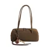 Bolsa de Axila Suede Fosco Nicho Retrô para Mulheres Outono Inicial 2025 Simples Coreana Bolsa de Ombro para Trabalho e Dia a Dia