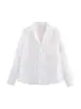 Para Exportación Spot Transfronteriza 2025 Nueva Verano Mujer Casual Simple Versátil Tres Colores Bordado Bolsillo con Solapa Pantalones Camisa