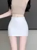 2026 Novo Modelo Saia Bodycon Versátil Elástica Preta de Cintura Alta Feminina Slim-Fit Curta para Senhoras do Escritório