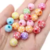 Cuentas de Bolas Acrílicas Cuentas de Bolas de Béisbol Fútbol Pulsera Cuentas de Rugby Cadena para Teléfono Móvil DIY Cuentas con Números y Letras de Billar