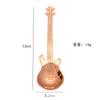Cuchara creativa de acero inoxidable 304, cuchara de guitarra de alto valor de color, cuchara de café chapada en oro de titanio, cuchara para mezclar, vajilla al por mayor