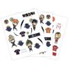 En Stock con Licencia Oficial Haikyuu!! Stickers Versión Q Escuela Secundaria Karasuno Stickers Decorativos Dibujo Animado Creativo