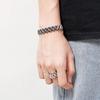 Pulsera de Acero Inoxidable de Venta Caliente Europea y Americana Pulsera para Hombre de Sensación de Alta Gama Moda Personalizada Acero Titanio Joyería de Mano Set
