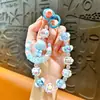 Luna Chica Colgante de Cadena para Teléfono con Cuentas Llavero Decoración Accesorios para Bolsos Llavero de Coche Pequeño Regalo Venta al por Mayor
