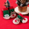Calcetines Navideños Transfronterizos para Mascotas Calcetines Navideños de Dibujos Animados de Reno para Mascotas Cubrepatas Anti-Arañazos Calcetines para Perro Calcetines Navideños de Algodón