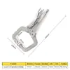 Alicate Multifuncional Industrial Tipo C de 10 polegadas para Uso Pesado, Alicate Industrial de Cabeça Plana com Mordentes Ampliados, Alicate de Pressão Tipo C