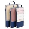 Bolsa de Almacenamiento de Viaje que Ahorra Espacio Bolsa de Ropa Compresible Bolsa Dividida Bolsa Portátil para Ropa Equipaje Bolsa de Viaje