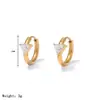 Pendientes Círculo Retro Franceses Minimalistas para Mujer, Tachuelas Metálicas Triángulo Estrella de Diseño Nicho, Sensación de Alta Gama, Estilo Cool Ins
