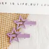 Estilo coreano diy tinta colorida estrela de cinco pontas BB clip infantil lateral grampo de cabelo acessórios de cabelo acessórios de cabelo