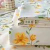 Juego de tres piezas de sábana de tela gruesa 100% algodón puro, tapete refrescante, nuevo modelo primavera/verano 2026, funda de edredón y funda de almohada engrosadas