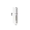 Botella de Spray de Perfume Reutilizable de 5 ml con Relleno Inferior Botella de Recarga de Perfume de Aluminio Hidratación Líquida Portátil con Relleno Inferior