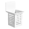 Portapalillos de cocina de pared, caja de almacenamiento, estante de baño, portapalillos colgante sin taladro