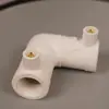 Fornecido diretamente pelo fabricante, material novo cinza PERT conexões de tubos cotovelo de eletrofusão 90 graus, cotovelo de eletrofusão L25~L315, resistente a alta pressão