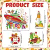 Crucero de Verano Tropical en la Costa Conjunto de Pegatinas para Coche Pegatina Magnética Pegatina Decorativa de Dibujos Animados Pegatina de Fiesta Pegatina de Vacaciones Refrigerador