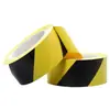 Cinta de Advertencia Longting Material PVC Pegatina de Piso Cinta de Advertencia Negro y Amarillo Cinta con Logo para Piso 4.8