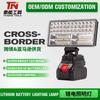 Lámpara de trabajo de batería de litio Makita 18V transfronteriza iluminación de emergencia LED lámpara de mantenimiento fuente USB dual fabricante