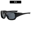Gafas de Sol de Espejo de Una Pieza con Montura Grande Versátiles para Exteriores, Estilo Hot Girl, Personalizadas Europeas y Americanas, Protección Solar para Viajes, Gafas de Sol de Moda Transfronterizas