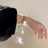 Pulsera de doble capa Sweet Cool Love Bear para mujer, estilo retro frío para mujer, Ins para estudiante, versátil, para pareja, pulsera de mejor amigo para hombre