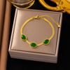[Pulsera de Moda Caliente Mejor 2] Temperamento Europeo y Americano de Alta Gama K Oro Cruz Acero de Titanio Pulsera Diseño Nicho Estilo Frío Mujeres