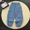 Nueva Ropa Infantil Primavera y Verano 2026 Niños y Niñas Ropa de Trabajo Pantalones Leggings Sueltos Anti-Mosquitos 483502 484717