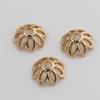 Acessórios para Joias DIY Cor de Cobre Tampas Vazadas de Flor Conservadoras e Suportes de Flor para Materiais de Miçangas Artesanais