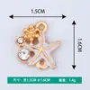 Nuevas Joyas Creativas de Aleación Accesorios DIY Estrella de Mar de Dibujos Animados Aceite Gotas Galvanoplastia Collar Pulsera Colgante Colgante Venta al por Mayor