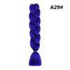 Peluca de Trenza Jumbo de Cabello Sintético de Alta Temperatura, Cuerda para Trenzas Rastas de Fibra Sintética de Color Degradado, Peluca de Color Degradado