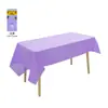 Mantel de Plástico Desechable Estampado, Cubre Mesa de Color Sólido de Película de Aluminio PE de Un Solo Color, 2025 a Prueba de Aceite