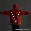 Ropa de saneamiento vial impermeable reflectante luminosa LED recargable por USB abrigo reflectante impermeable