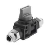 Válvula Manual con Conector Rápido en Ambos Lados, Tipo de Válvula de Aire Bvhvu4 6 8 10 12-2-3-R