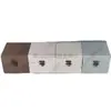 En stock: Caja de regalo para muñeca B, disponible en tamaños pequeño y grande, en colores café, blanco roto, beige y gris claro, con tapa, hecha de arcilla púrpura