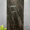 Azulejos de Piso de Pedra de Luxo Estilo Francês Preto Minimalista com Padrão de Mármore 60*120 Azulejos Cerâmicos para Hotéis e Supermercados, Azulejos Brilhantes Cor de Café